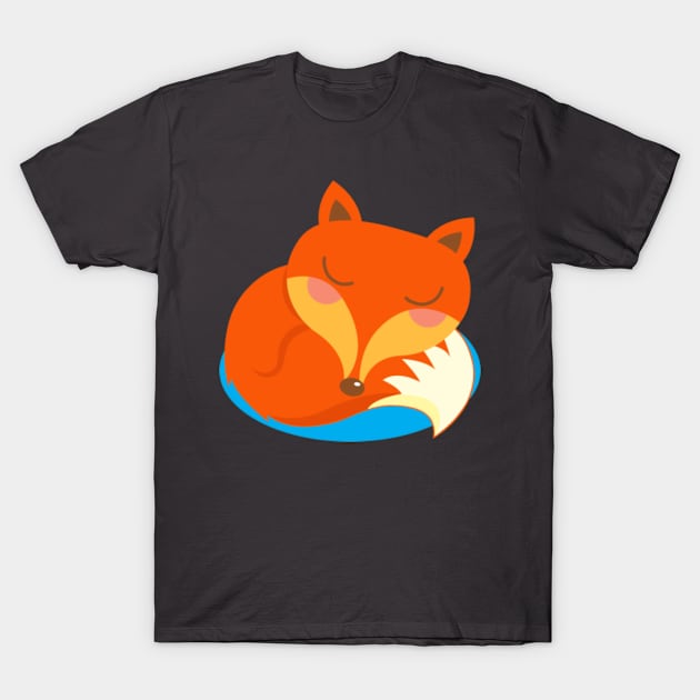 shhh... Fox is sleeping. T-Shirt by Plushism